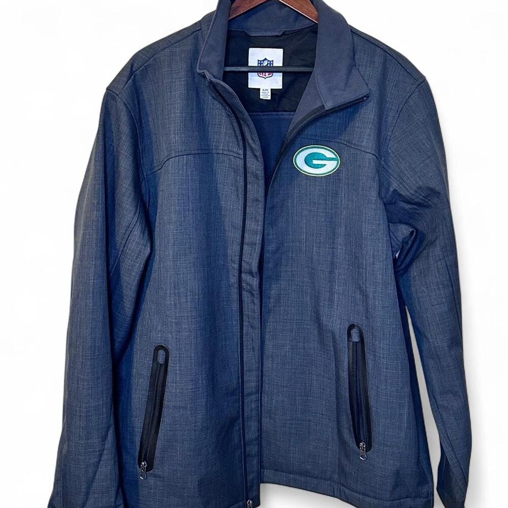 Green Bay Packers Grey Soft Shell Jacket